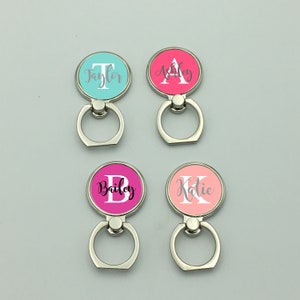 Custom Monogram Cell Phone Ring Stand