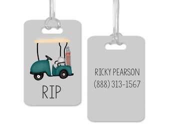 Golf Bag Tag Personalized, Golf Gifts for Men, Golf Bag ID