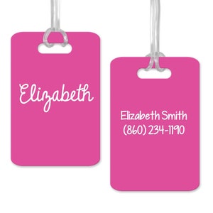Monogram Luggage Tag, Girls Trip Luggage ID