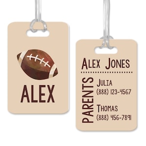 Girls Bag Tag ID, Custom Bag ID Tag for Kids