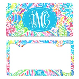 Lily Inspired Car Accessories, License Plate Frame, License Plate, Front Car Plate
