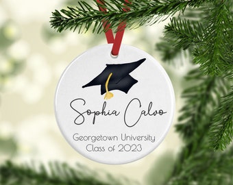 Personalized Graduation Ornament: Keepsake Gift, College, High School