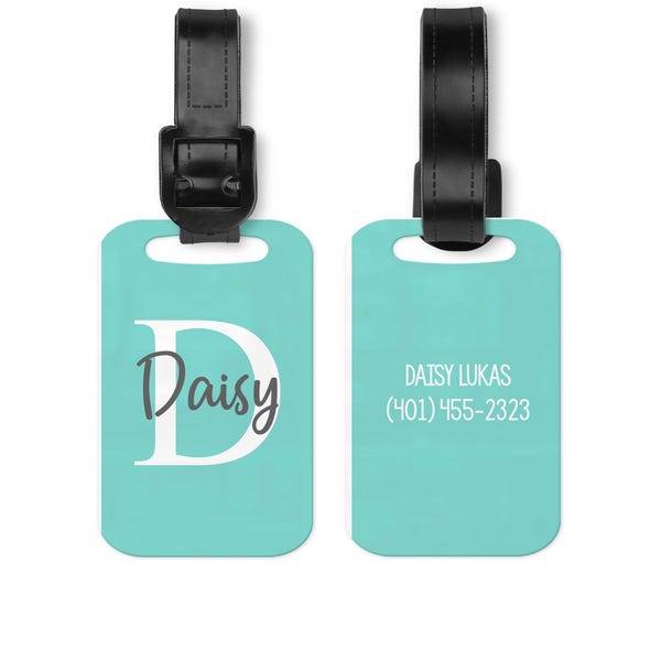 Personalized Luggage Tag: Monogrammed Aluminum Travel ID