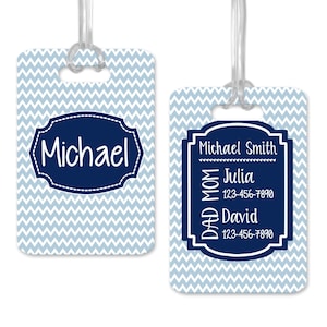 Diaper Bag Tag Personalized, Custom Baby ID Tag image 1