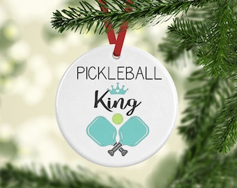 Pickleball Christmas Ornament, Pickleball Gift