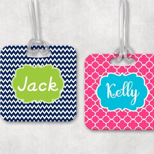 Custom Monogram Bag Tag image 1