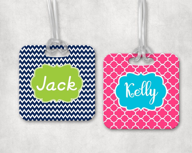 Custom Monogram Bag Tag image 1