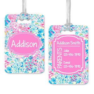Personalized Daycare Bag ID, Personalized Diaper Bag Tag