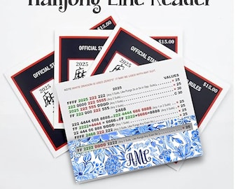 Customizable Mahjong Line Reader: Line Finder Marker Gift