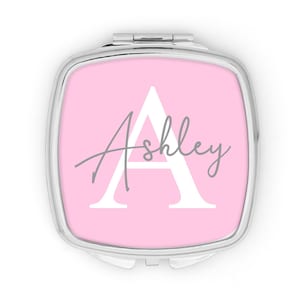 Monogram Compact Mirror, Personalized compact, Monogram Gift