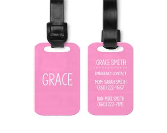 Personalized Kids Backpack Tag – Custom Bag ID Tag for School, Sports & Travel