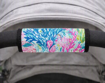 Lilly Inspired Handle Wrap, Stroller, Car Seat, Luggage, Bog Bag Neoprene Cover