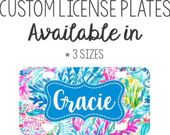 Placa de matrícula inspirada en Lily, mini matrícula personalizada, matrícula de bicicleta, accesorios de carrito de golf, motocicleta, ruedas calientes