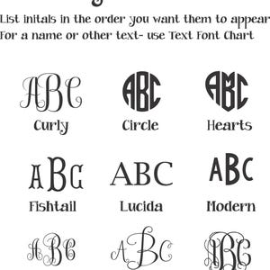 a set of monogram font and numbers