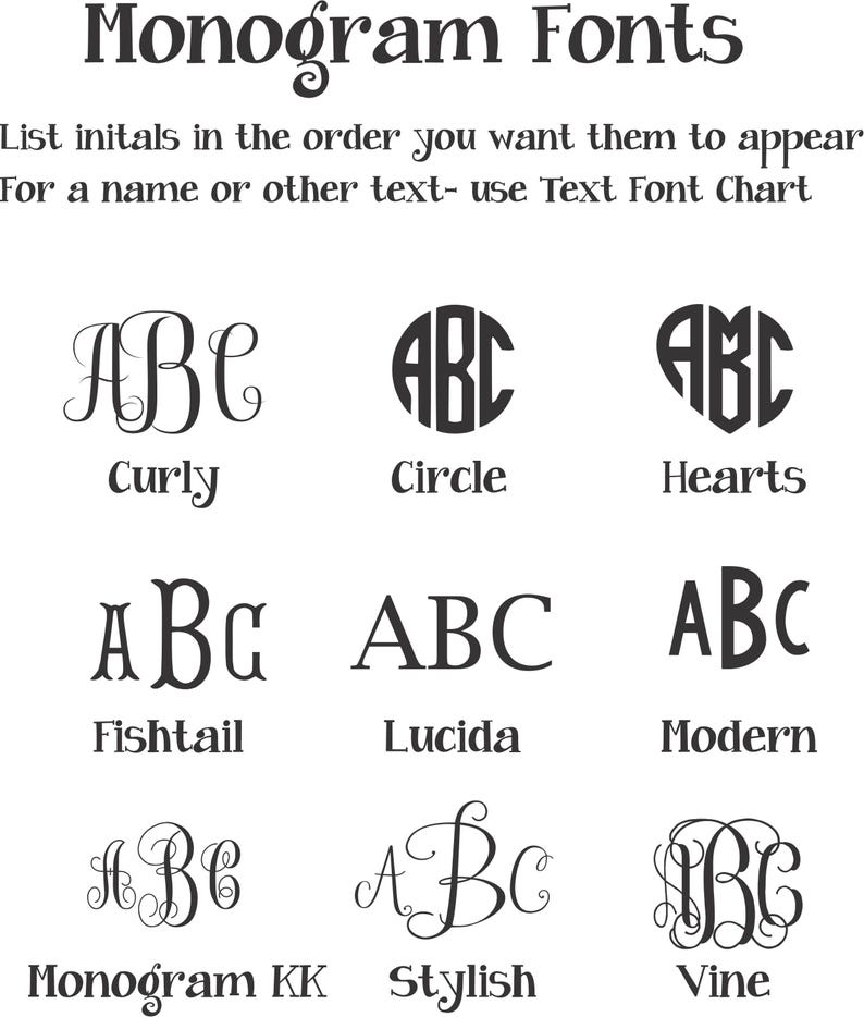a set of monogram font and numbers