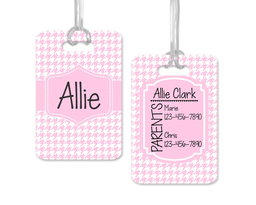 Diaper Bag Tag Personalized Custom Baby ID Tag Etsy