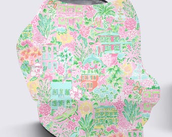 Baby Car Seat Cover, Car Seat Canopy Cover, Nursing Wrap, Baby Shower Gift