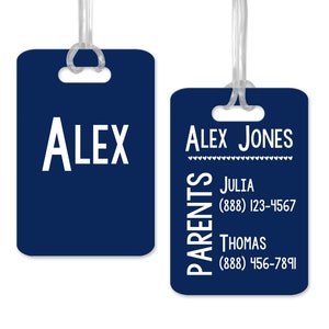 Kids Bag Tag ID, Custom Bag ID Tag for Kids