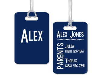 Kids Bag Tag ID, Custom Bag ID Tag for Kids