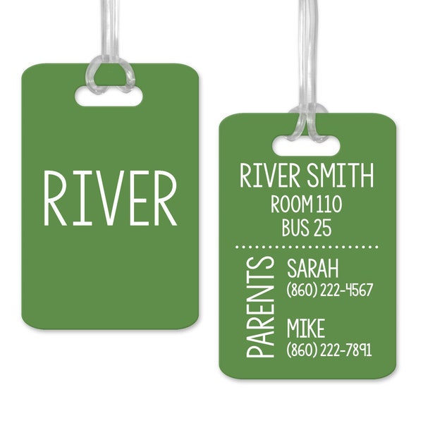 Kids Backpack Tag, Custom Bag ID Tag for Kids, Custom Bag ID Tag for Kids