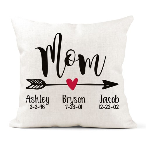 Mom Pillow Gift for Mom Custom Mother Pillow Cover Mothers Day Etsy