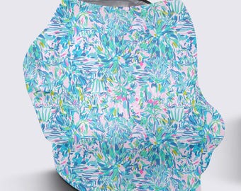 Baby Car Seat Cover, Car Seat Canopy Cover, Nursing Wrap, Baby Shower Gift