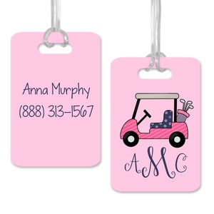 Golf Bag Tag personalisiert, Golf Geschenke für Frauen, Golf Bag ID