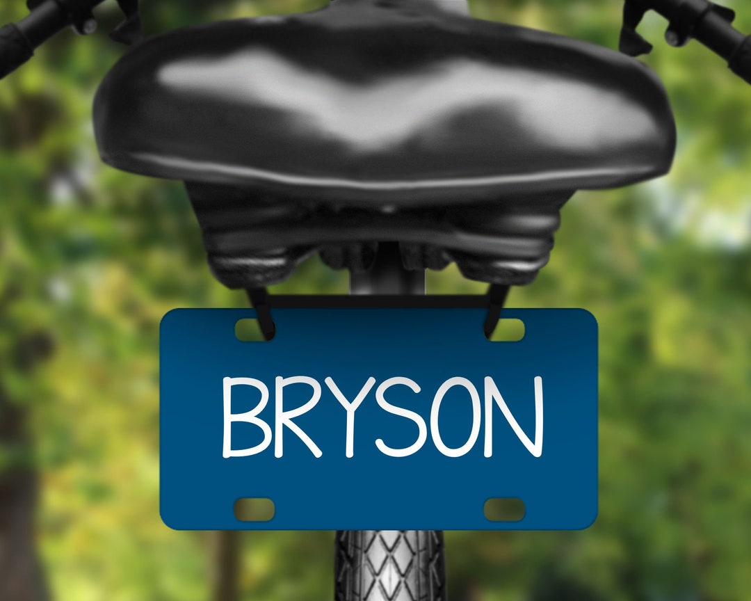Personalized Mini License Plate, Kids License Plate, Bike License Plate