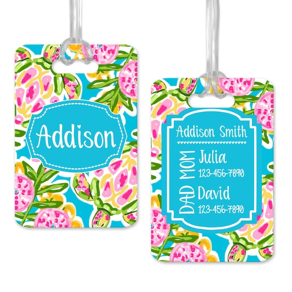 Personalized Diaper Bag Tag, Custom Bag ID Tag