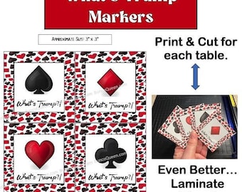 Euchre "What's Trump" Printable (Instant Download!)