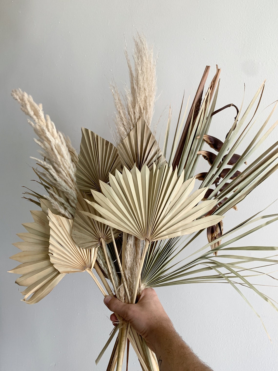 XL Tropical Dried Floral Bundle / Dried Palms / Dried Etsy