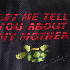 Let me tell you about my mother... - Blade Runner 4"x6" cross-stitch PATTERN - INSTANT DOWNLOAD .pdf