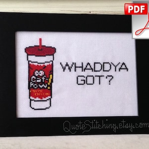 Whaddya got? - NCIS 4&quot;x6&quot; cross-stitch pattern - INSTANT DOWNLOAD .pdf