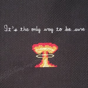 It&#39;s the only way to be sure. - Aliens Ripley Quote 4&quot;x6&quot; cross-stitch PATTERN - instant download .pdf