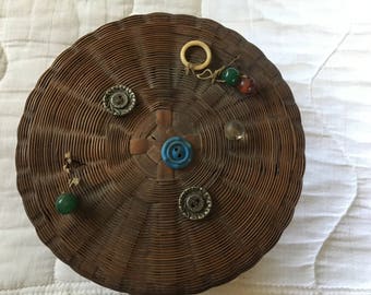 Vintage Chinese Sewing Basket