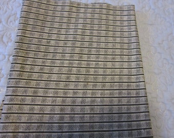 SALE PRICE! 1890s Cotton Mourning Print 3 1/8 Yard Length