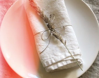 100% Linen napkins, serviette de table, linen tablecloth, personalized napkins, wedding napkins, decoupage napkins, round tablecloth coaster