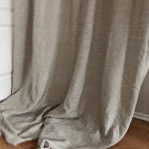 2 units of Natural Linen curtains 18L x 24L inches each plus ties. image 8