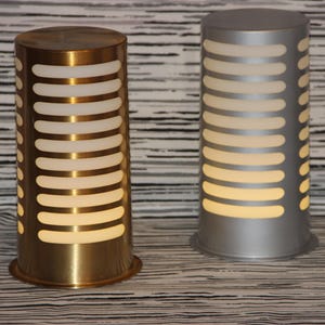 Galactic StarCruiser Inspired Table Lamp – Metal LED Light, Battery Operated