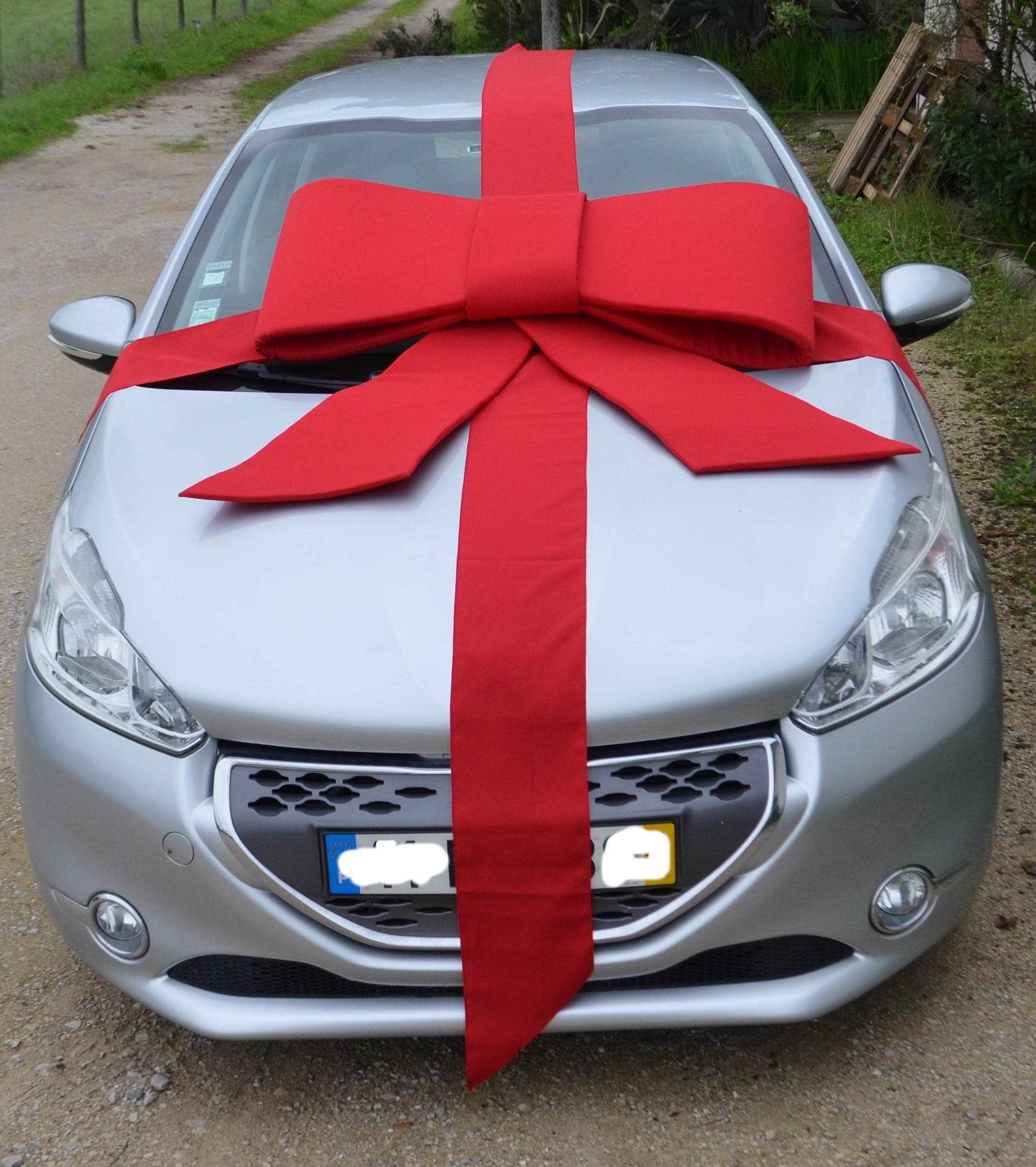 Relaxdays Riesenschleifen 3er-Set, Rot Glitzernd – XXL-Dekoschleife Für Geschenke, Auto & Hochzeit