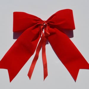 Kleine rode weerbestendige strik buitendecoratie, kerststrik,