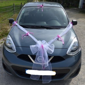 17-piece bow set for bridal car, wedding bow, car bows, antenna bows