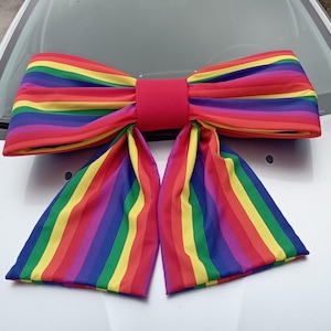 Giant bow, decorative bow LGBTQ+ Pride, rainbow bow 90 x 85 cm - 36 ‘x33’ Outdoor, Indoor