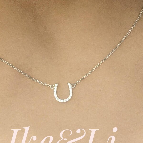 Horseshoe Necklace Etsy