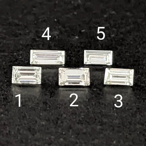 0.08ct.- 0.11ct. Loose Baguettes Cut Diamonds / Natural Untreated /Earth Minded Diamonds/Loose Diamonds for Jewelry Making