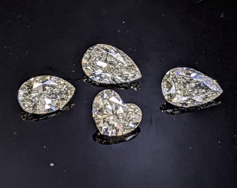 GIA Certified 0.34-0.43ct. Pear Shape & Heart Shape Diamonds Natural Untreated /Loose Diamond for Jewelry Making/Make Your Own Jewelry