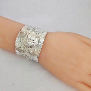 Antique Silver Bangle Bracelet / Vintage Bracelet / .800 Fine Silver / Gift for Her / Solid Silver / Collector&#39;s Item