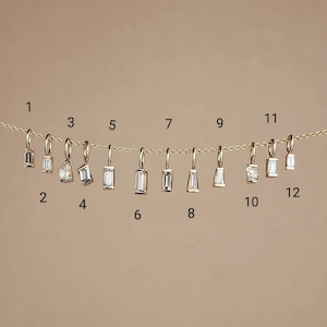 Small Diamond Charms 14k Gold  / Natural Untreated  Diamond / Sold Separately / Gift for Her / Chain is NOT Included