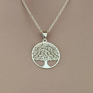 Tree of Life Pendant 14k Yellow Gold / Layering Pendant  / Gift for Her / NOT Gold Filled NOT Gold Plated / Solid Gold / Family Tree