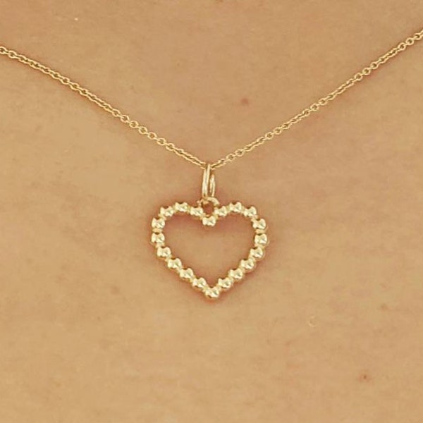 Open Heart Beads Etsy